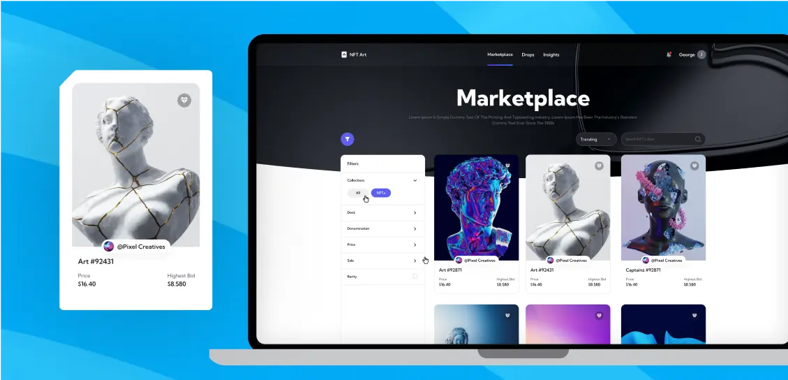 NFT Marketplace development